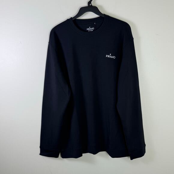 Primo Golf Sweatshirt Black Pullover Crew Neck Sweater Stretch Outdoor Mens 3XL - Picture 1 of 7